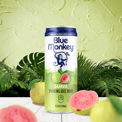 blue monkey guava close-up of texture and bubbles, highlights natural fruit richness