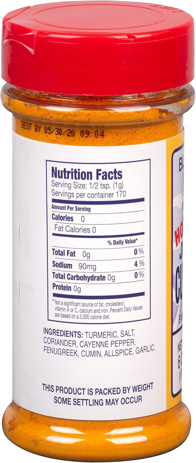 Blue Mountain Country label closeup showing ingredients and authentic West Indian spices