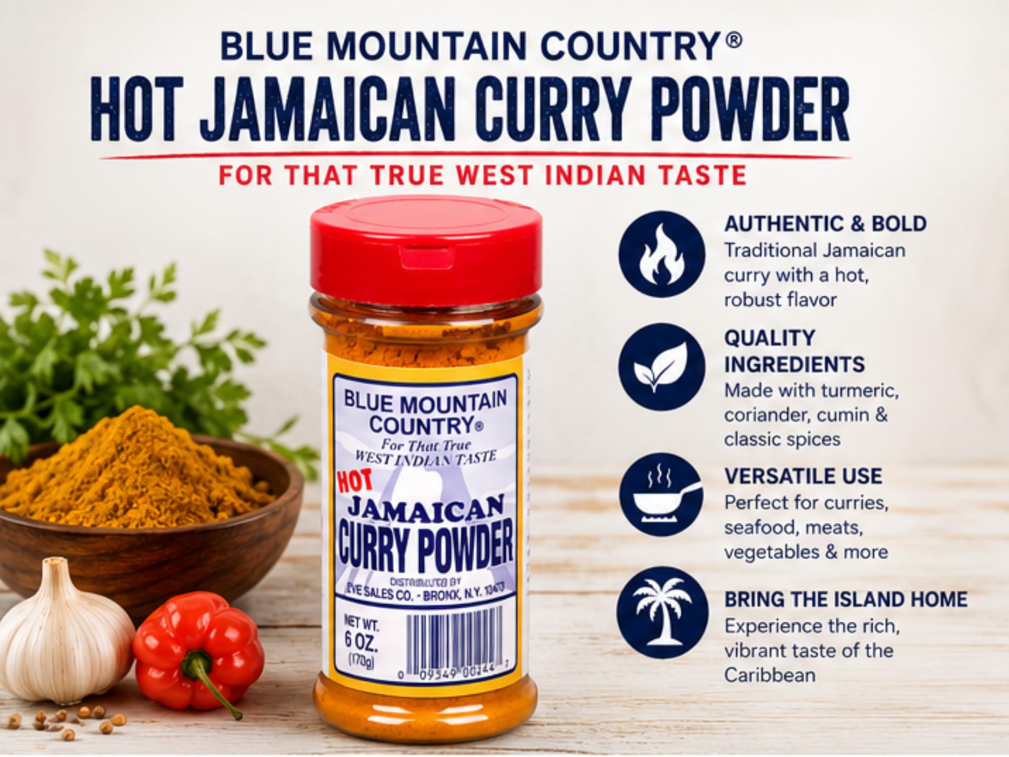 Blue Mountain Country shaker top closeup for easy seasoning control and freshness
