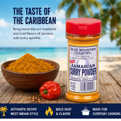 Blue Mountain Country curry sprinkled on grilled chicken adding spicy crust
