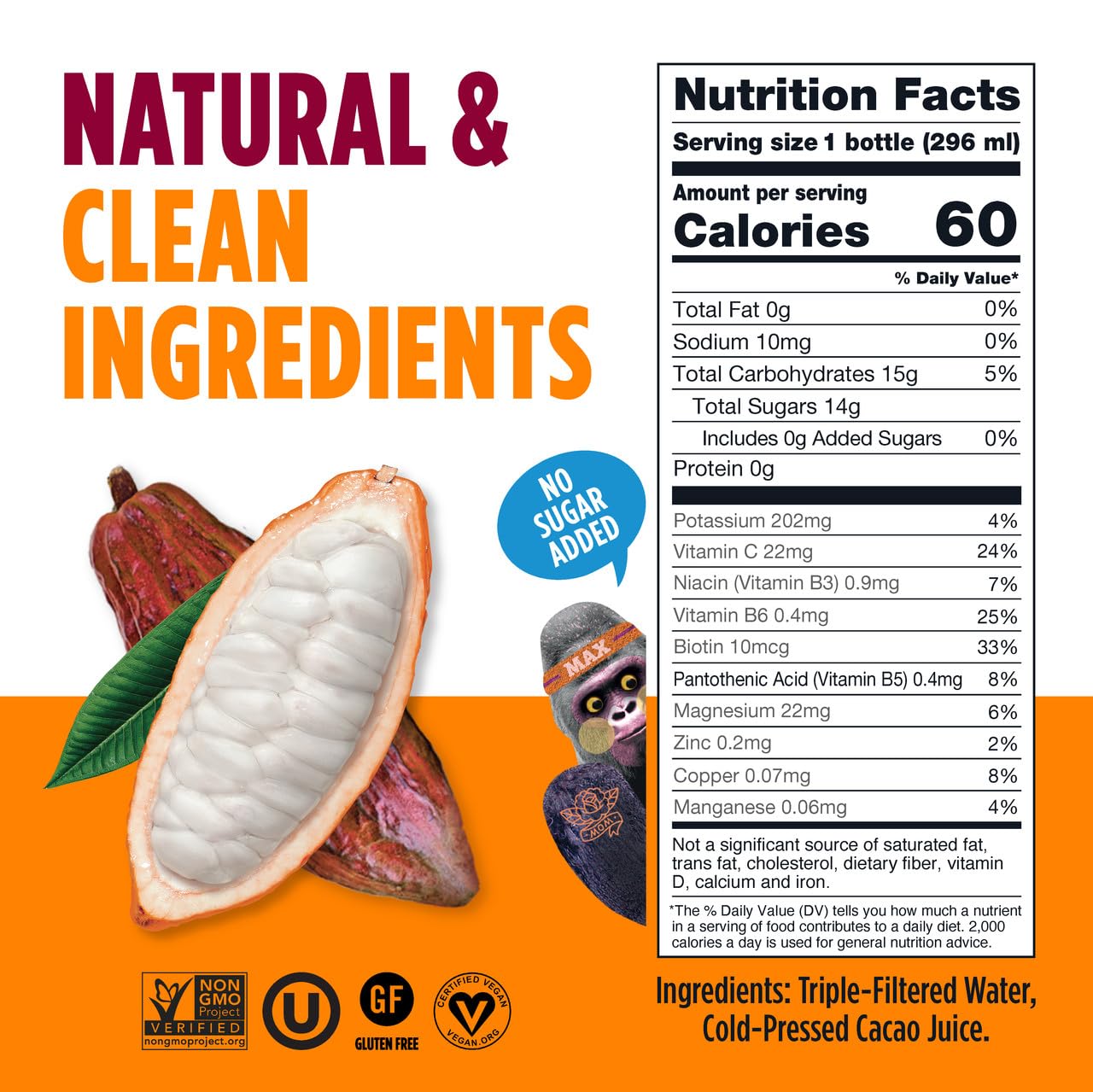 Blue Stripes close-up label detail highlighting natural ingredients benefit