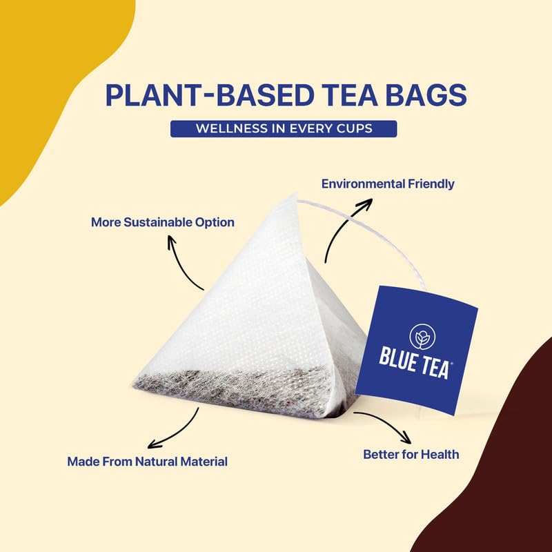 BLUE TEA turmeric root detail showcasing natural ingredients and authenticity