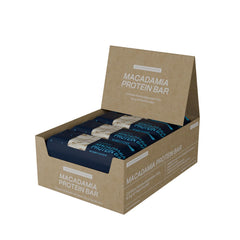 Blueprint Bryan Johnson front packaging showing white cocoa macadamia 12-pack for convenient storage
