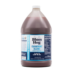 Blues Hog front label view showing product name and size for clear identification and trust
