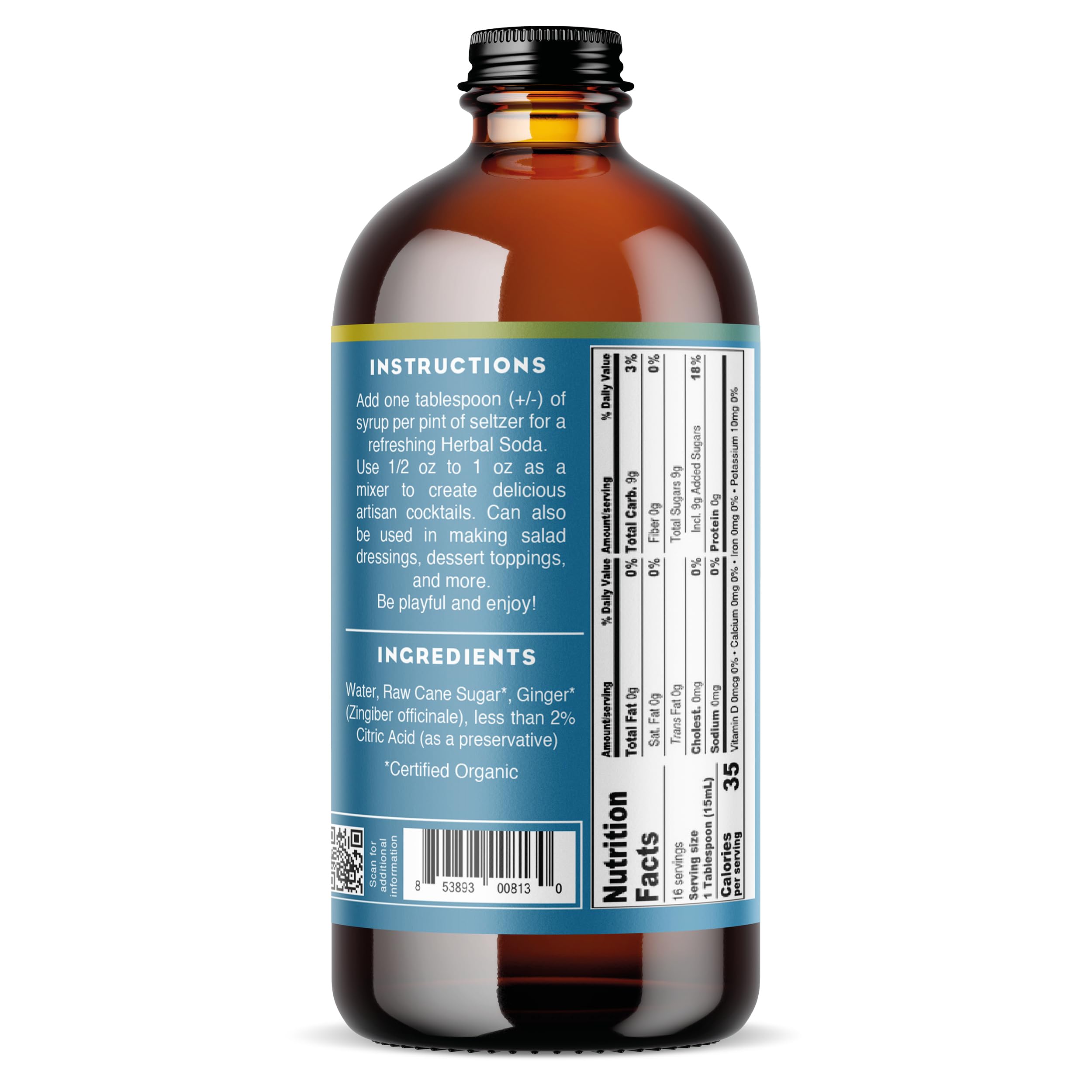 Bluestem Botanicals bottle angled view highlights premium packaging and pour control