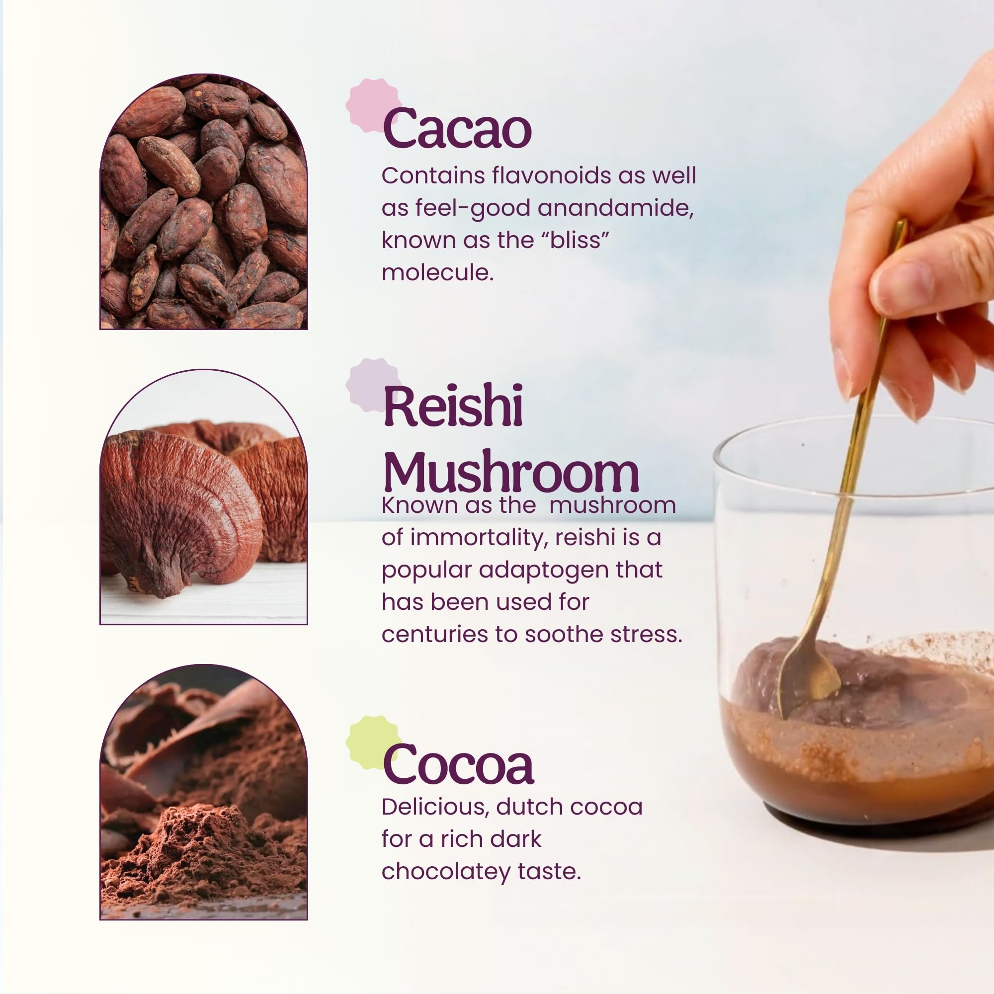 Blume iced superfood latte in tall glass, illustrates refreshing low‑sugar option