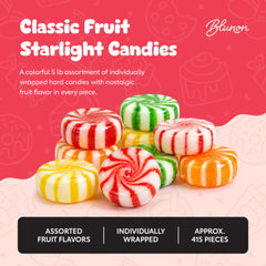 Blunon close-up of individually wrapped candies highlighting hygiene and convenience