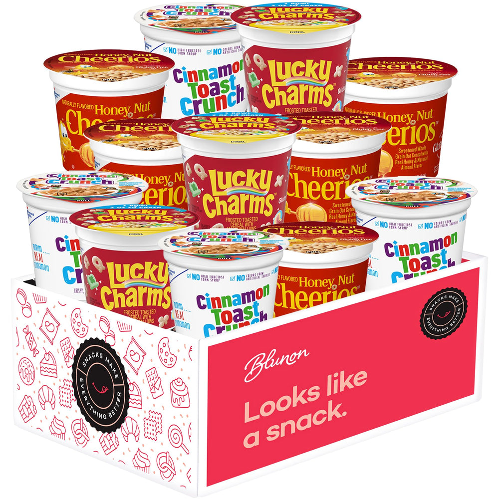 Blunon front packaging showing all 12 single-serve cups for easy selection and storage