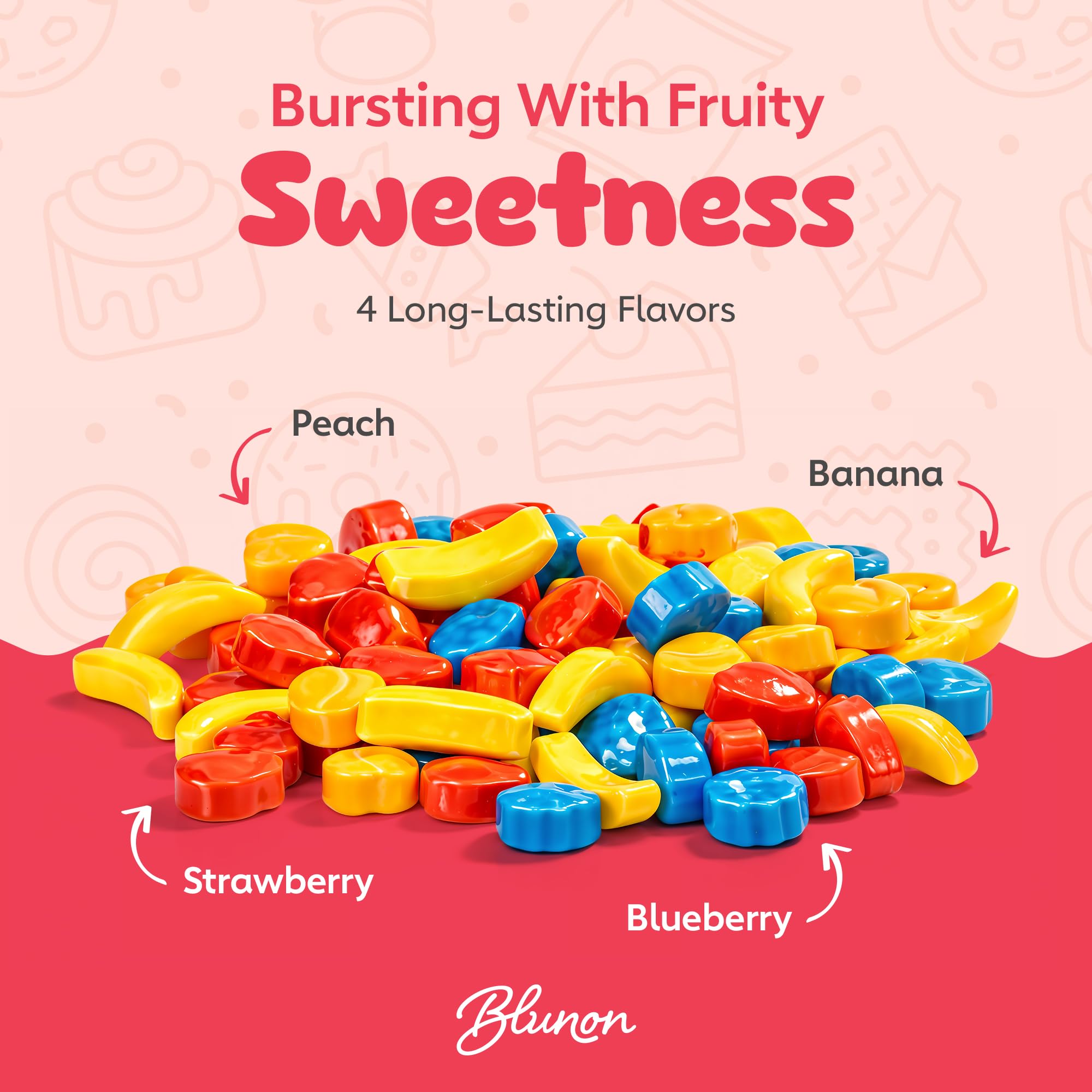 Blunon in gumball machine highlights easy refills and visual pop
