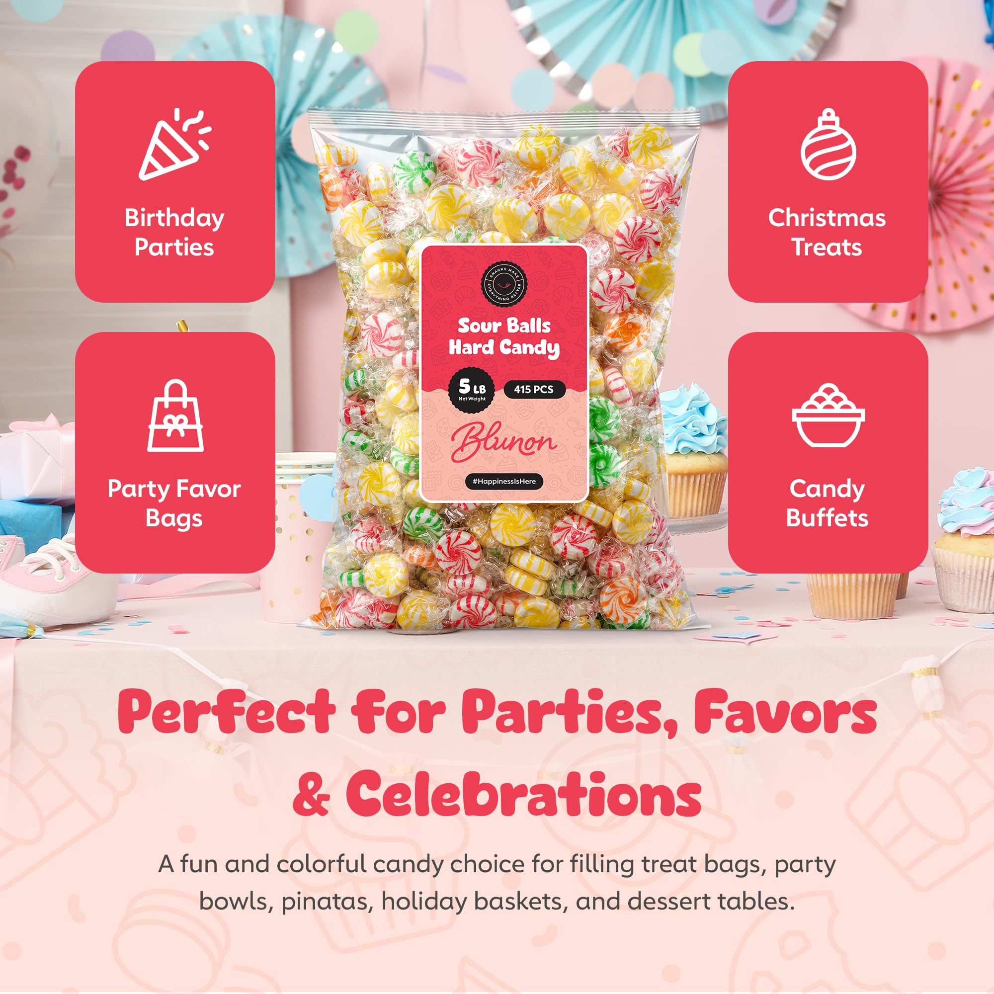 Blunon hand holding single starlight candy showing easy on-the-go enjoyment