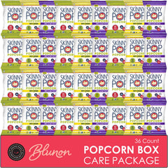 Blunon Skinny Pop front packaging showing variety pack and easy grab-and-go benefit