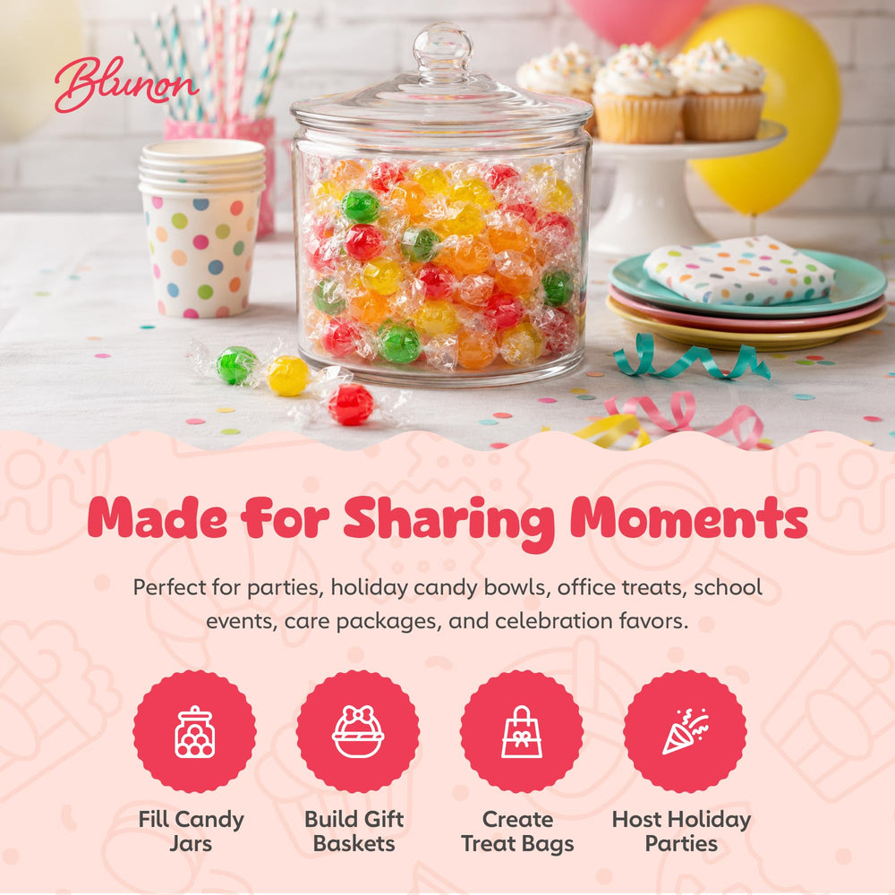 Blunon candy in a hand to show size and scale for portable snacking