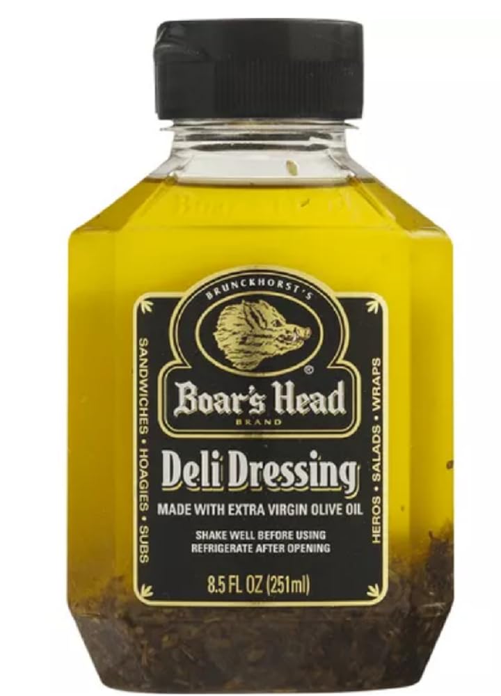 Boar's Head front packaging showing bottle label and convenient squeeze cap benefit