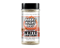 Boars Night Out front label close-up showing bold branding and spicy flavor benefit