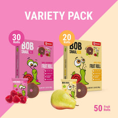Bob Snail individual wraps in hand demonstrating portable on-the-go convenience