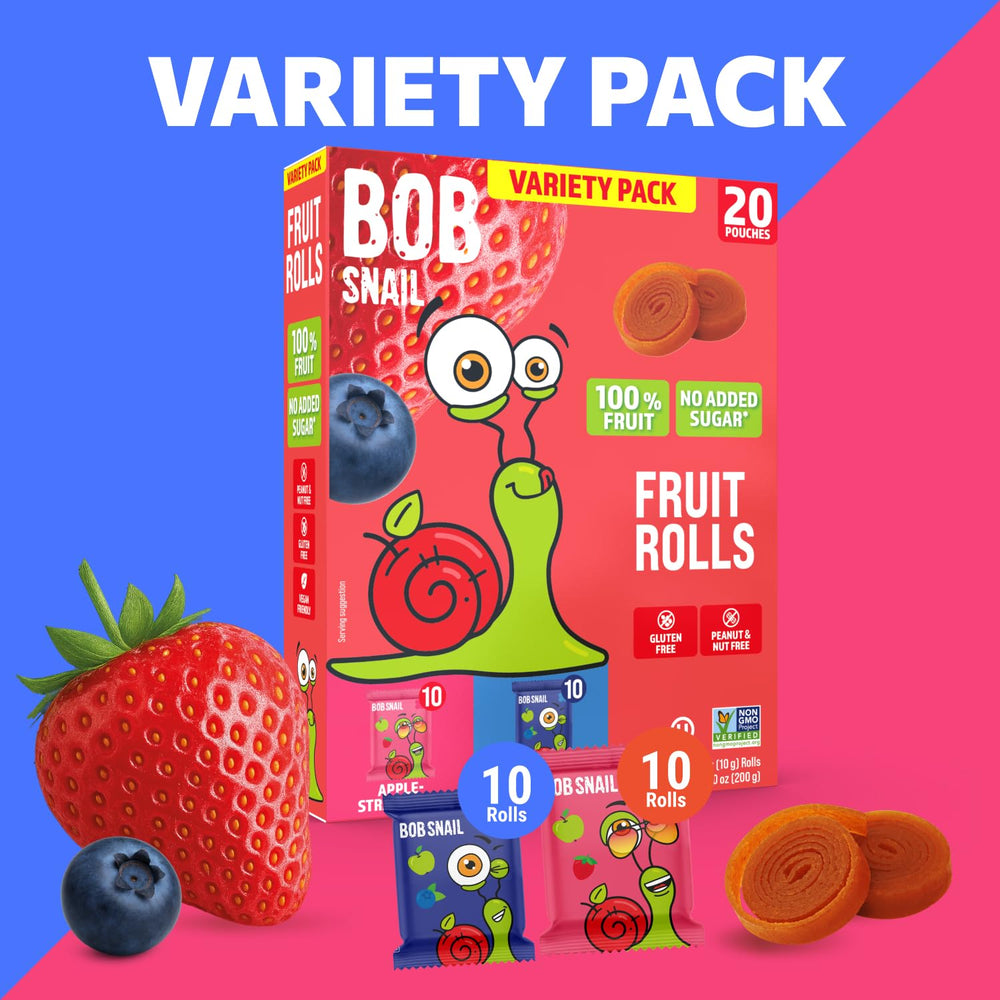 Bob Snail label and ingredients panel showing natural fruit transparency