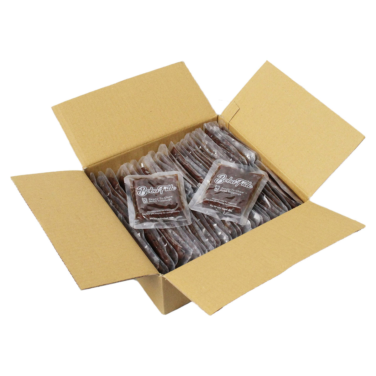 BOBA FIDE front packaging showing 60 single-serve packets and bulk value