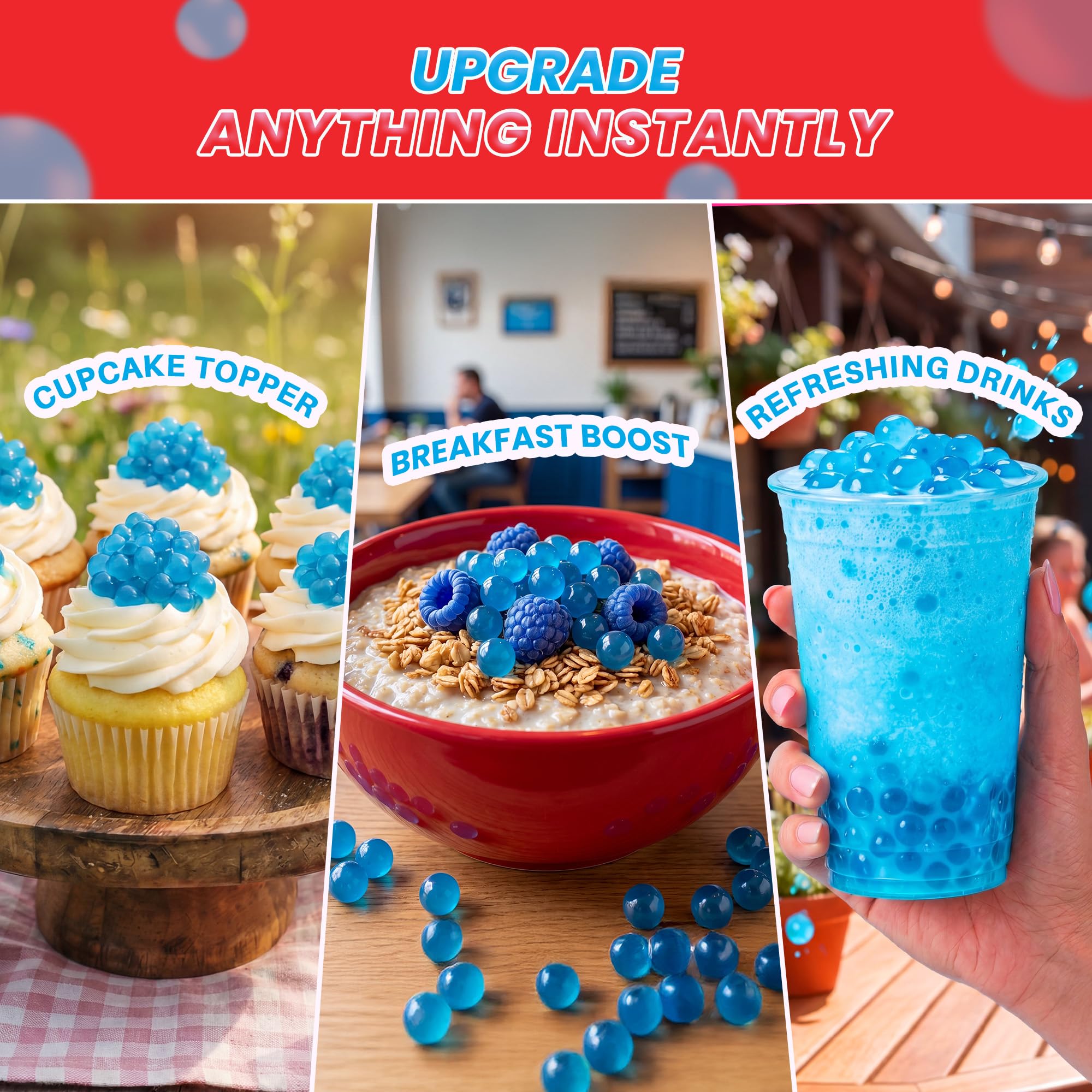 BOBAVIDA popping boba used as sundae topping adding fruity pops and playful texture
