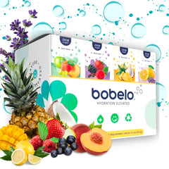 Bobelo front packaging showing variety 40 pack and convenience