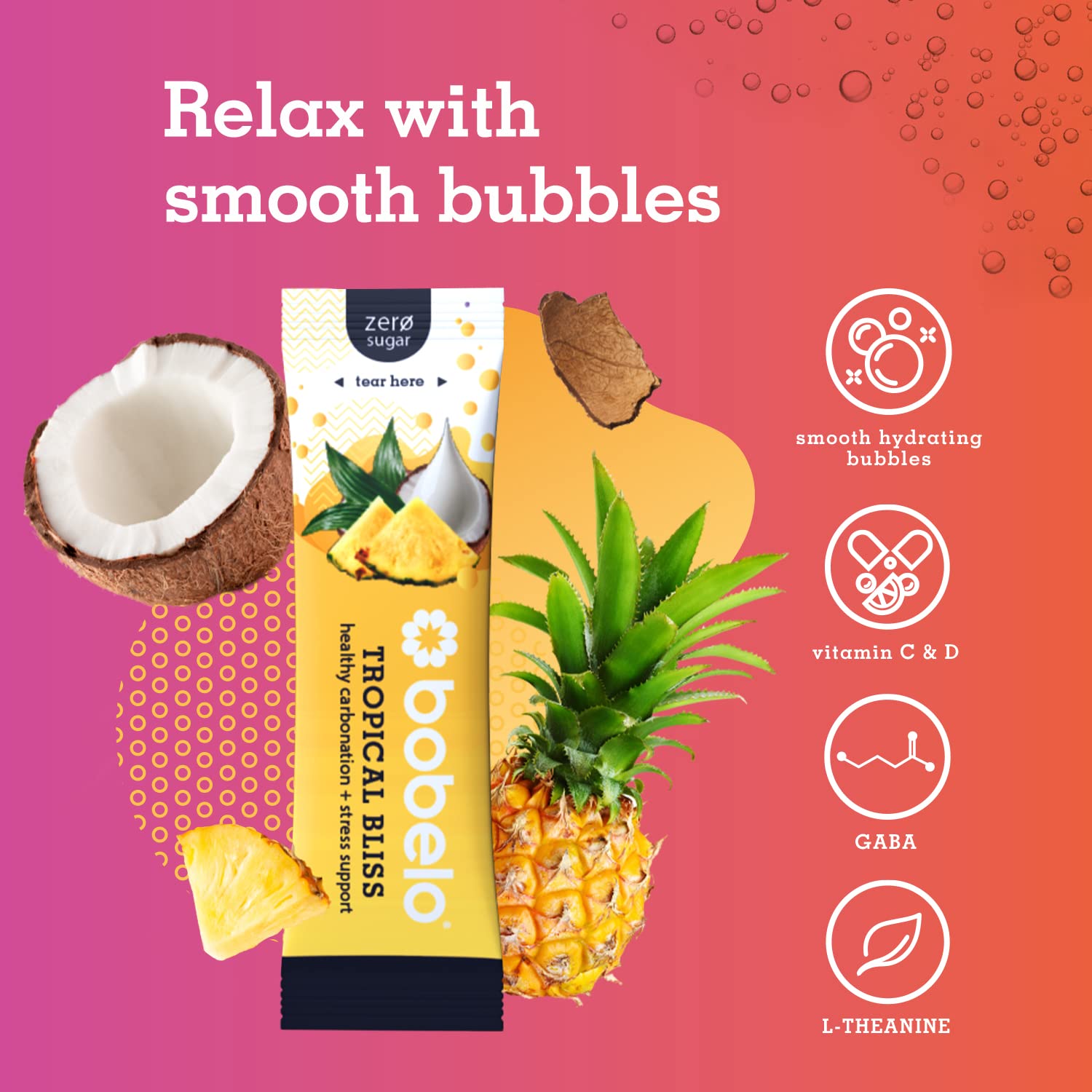 Bobelo assorted packets spread on table offering flavor options