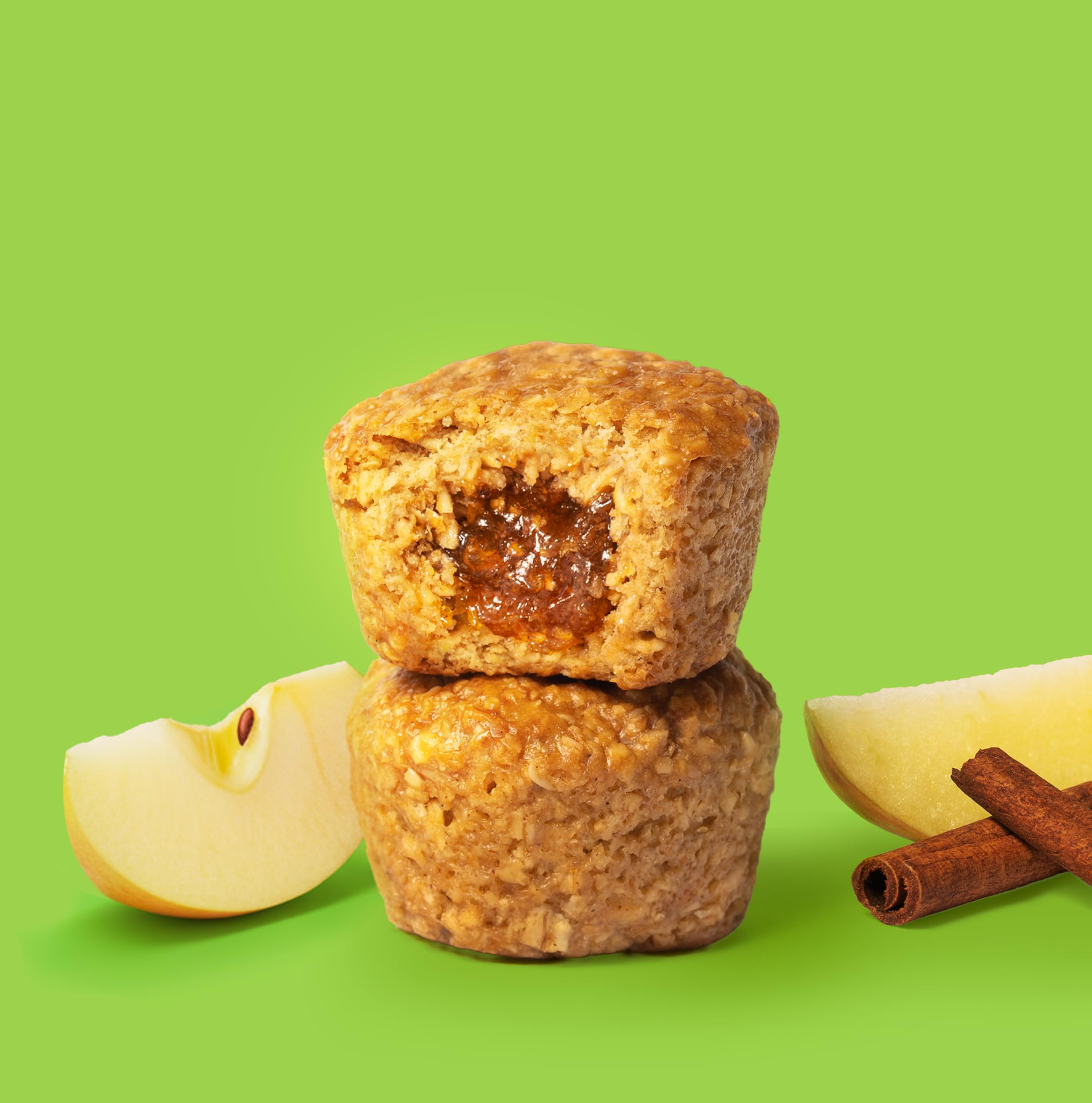Bobo's close-up of apple filling showing real fruit flavor inside