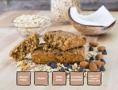 Bobo's bar in hand demonstrating 3oz portion size and portability