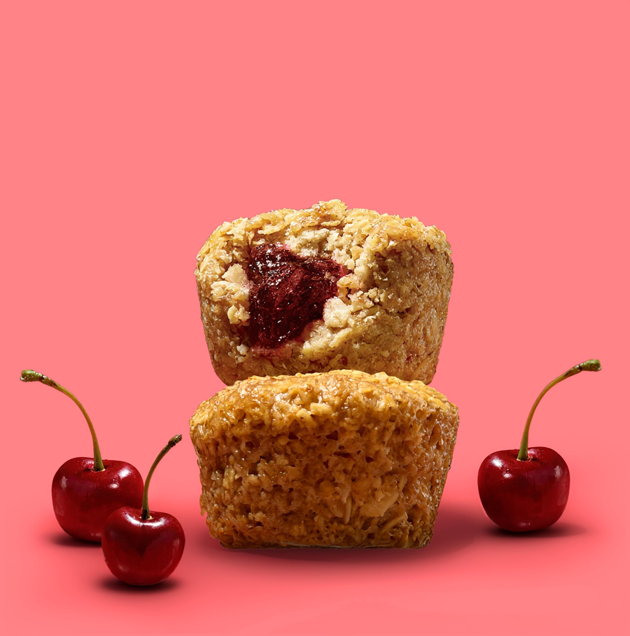 Bobo's individually wrapped Cherry Pie bite ready to grab for convenience