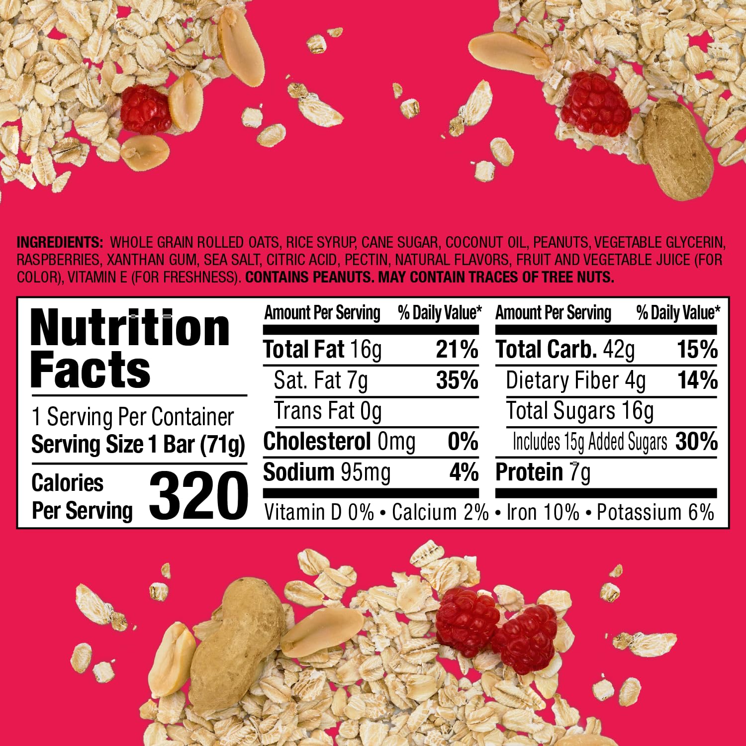 Bobo's cross-section with jam center showing balanced peanut butter and raspberry flavor