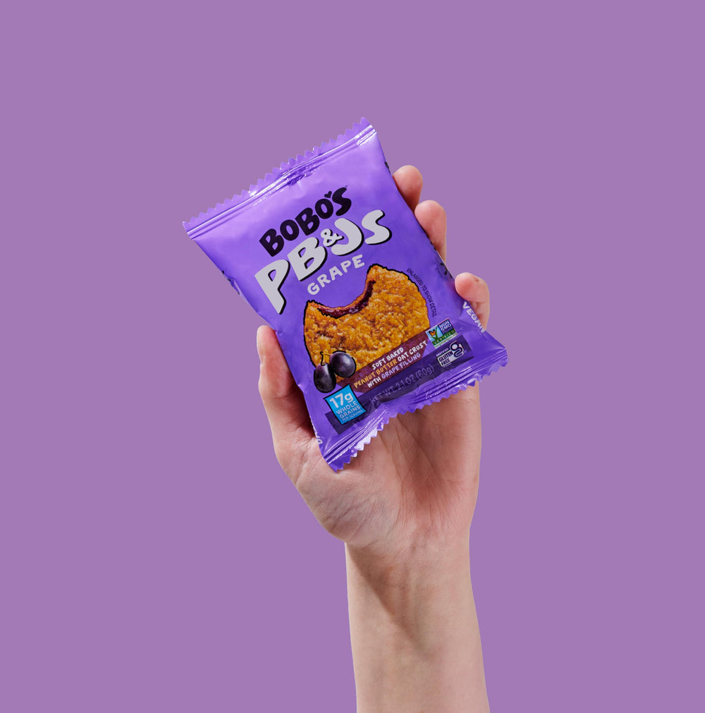 Bobo's packaging nutrition and certifications label for dietary clarity