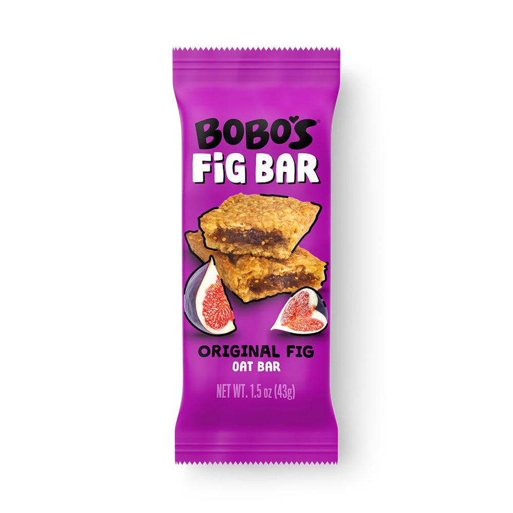 Bobo's front packaging showing 30-count box and convenience benefit