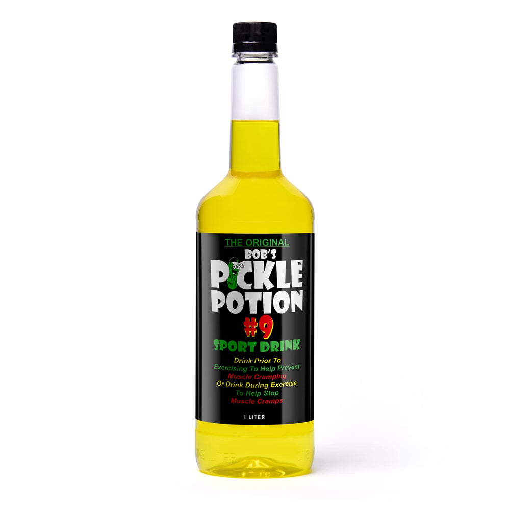 bobs pickle pops front bottle view showing label and bold dill flavor
