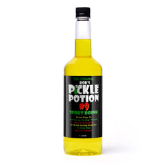 bobs pickle pops front bottle view showing label and bold dill flavor