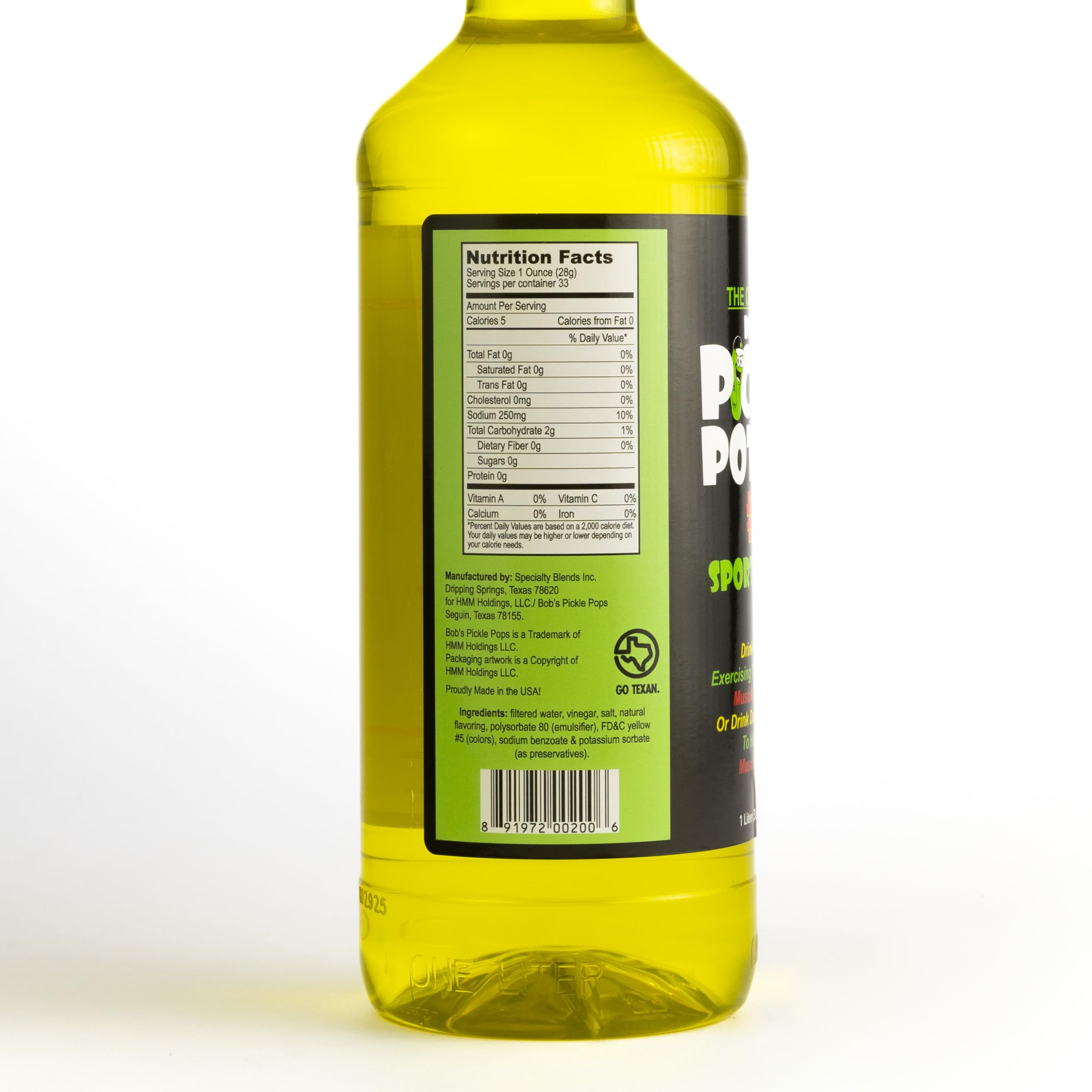 bobs pickle pops pouring into glass to show drinkability and quick rehydration