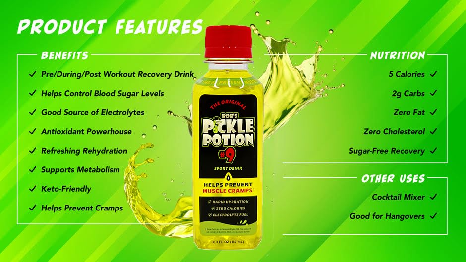 bobs pickle pops bottle on a nightstand for late-night cramp relief and easy access