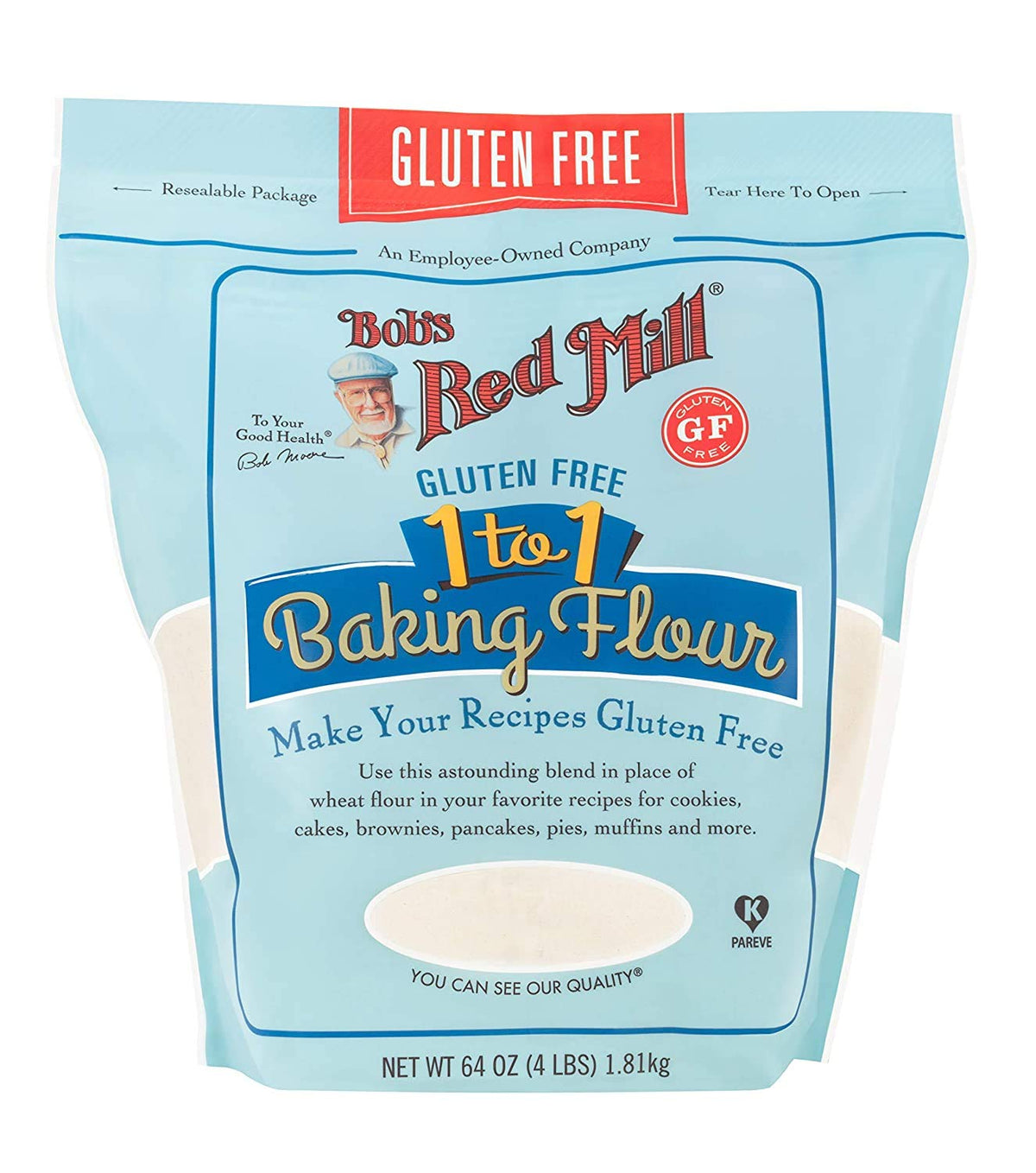 Bob's Red Mill front of pack showing product and clear usage benefit
