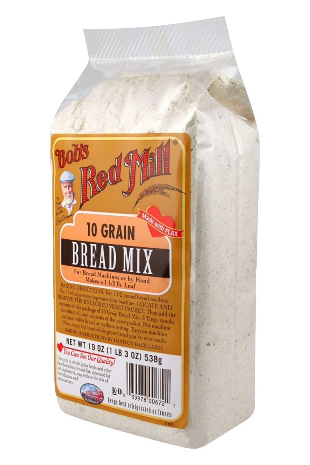 Bob's Red Mill close-up of multigrain texture highlighting seeds and wholesome grains