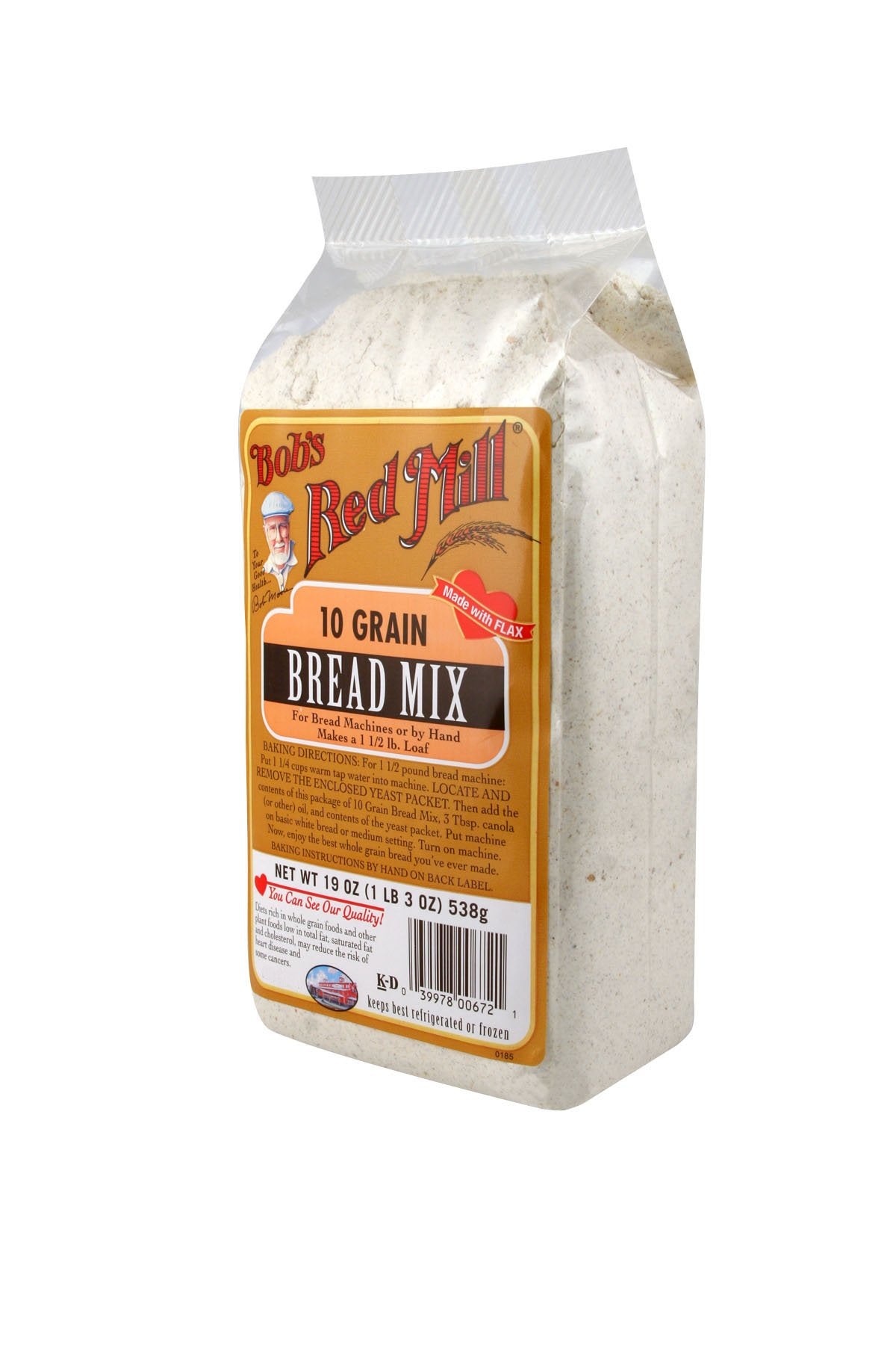 Bob's Red Mill sliced loaf on board, ideal for sandwiches and toast