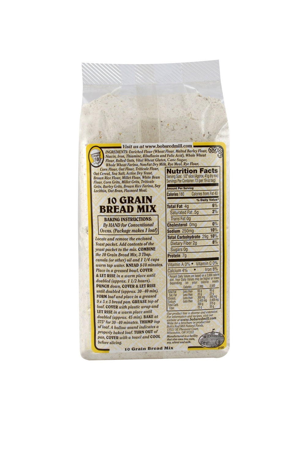 Bob's Red Mill close-up of grain and flax texture for wholesome baking