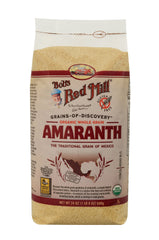Bob's Red Mill close-up of raw amaranth seeds highlighting texture and nutrition