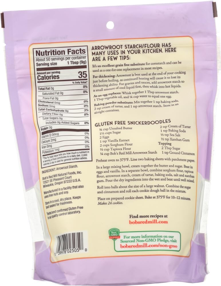 Bob's Red Mill arrowroot thickening a glossy fruit sauce for clear finish