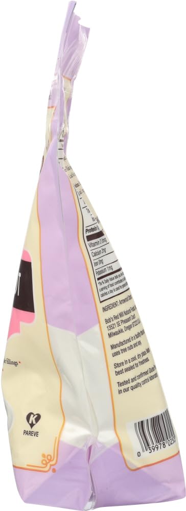 Bob's Red Mill resealable bags displayed for size comparison and pantry storage