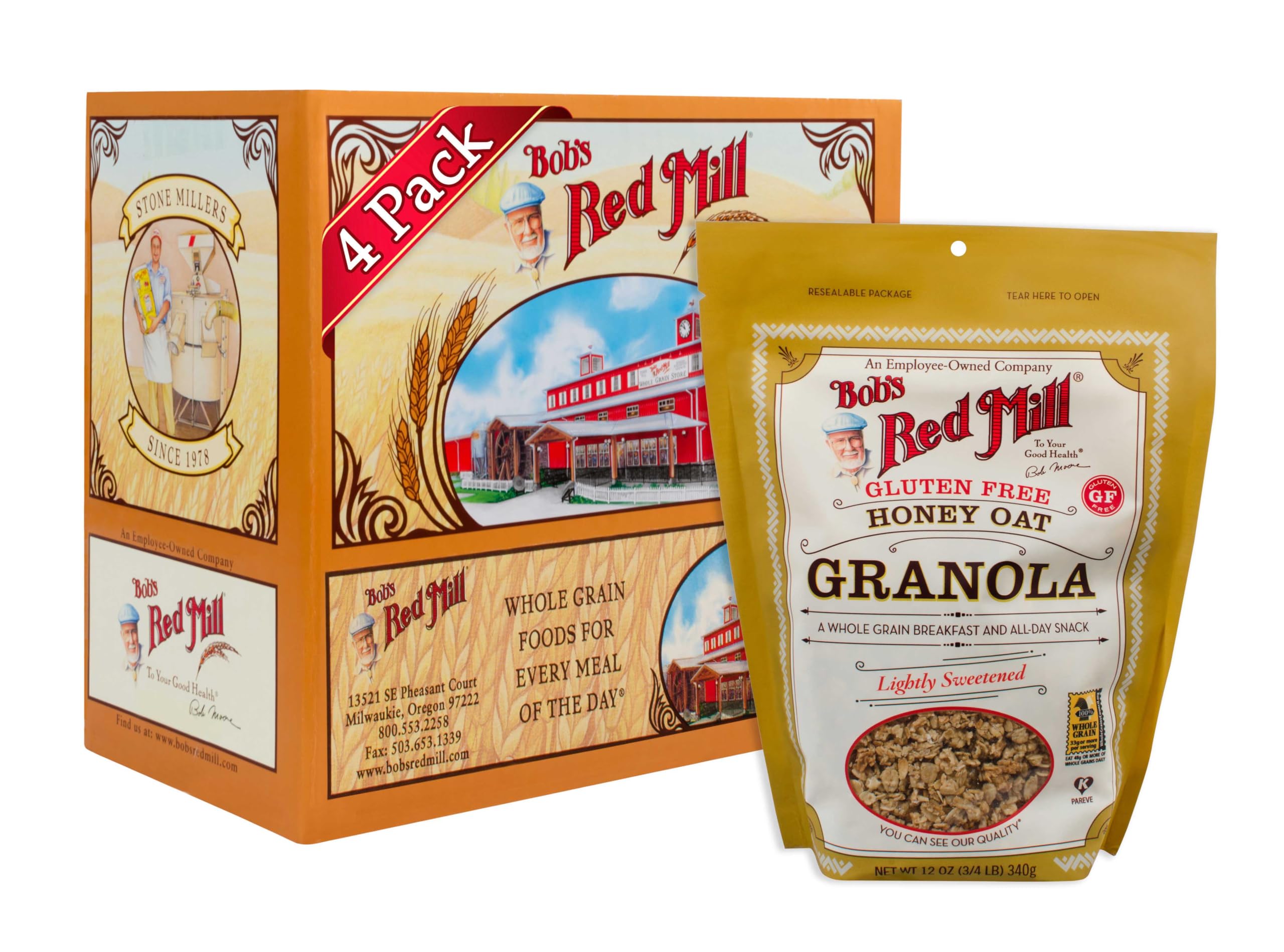 Bob's Red Mill back label showing nutrition facts and ingredients for informed choices