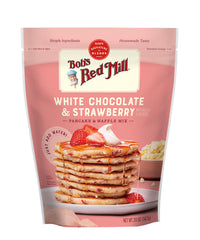 Bob's Red Mill batter close-up highlighting smooth texture and visible fruit pieces for flavor