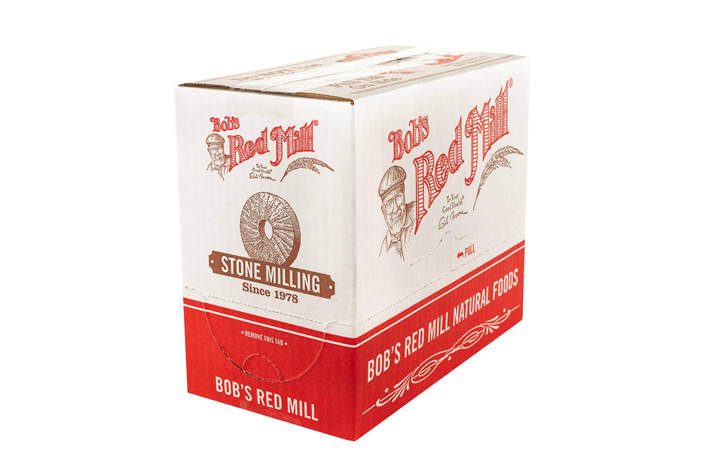 Bob's Red Mill loaf of oat bread with visible flakes offering sturdy baking benefit