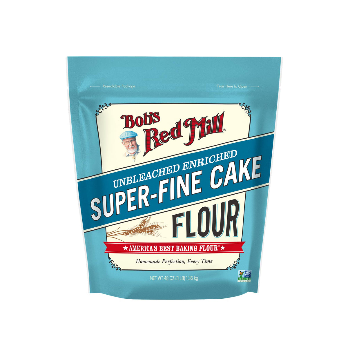 Bob's Red Mill front package view showing 3 lb bag and branding, clear ingredient benefit