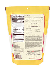Bob's Red Mill cassava flour scooped in measuring spoon for consistent baking benefit