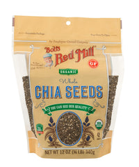 Bob's Red Mill open bag top view showing seeds ready to use and convenience
