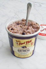Bob's Red Mill close-up of dried blueberries and hazelnut pieces for flavor