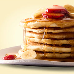 Bob's Red Mill pancake cooking on griddle showing fluffy interior and crisp edge