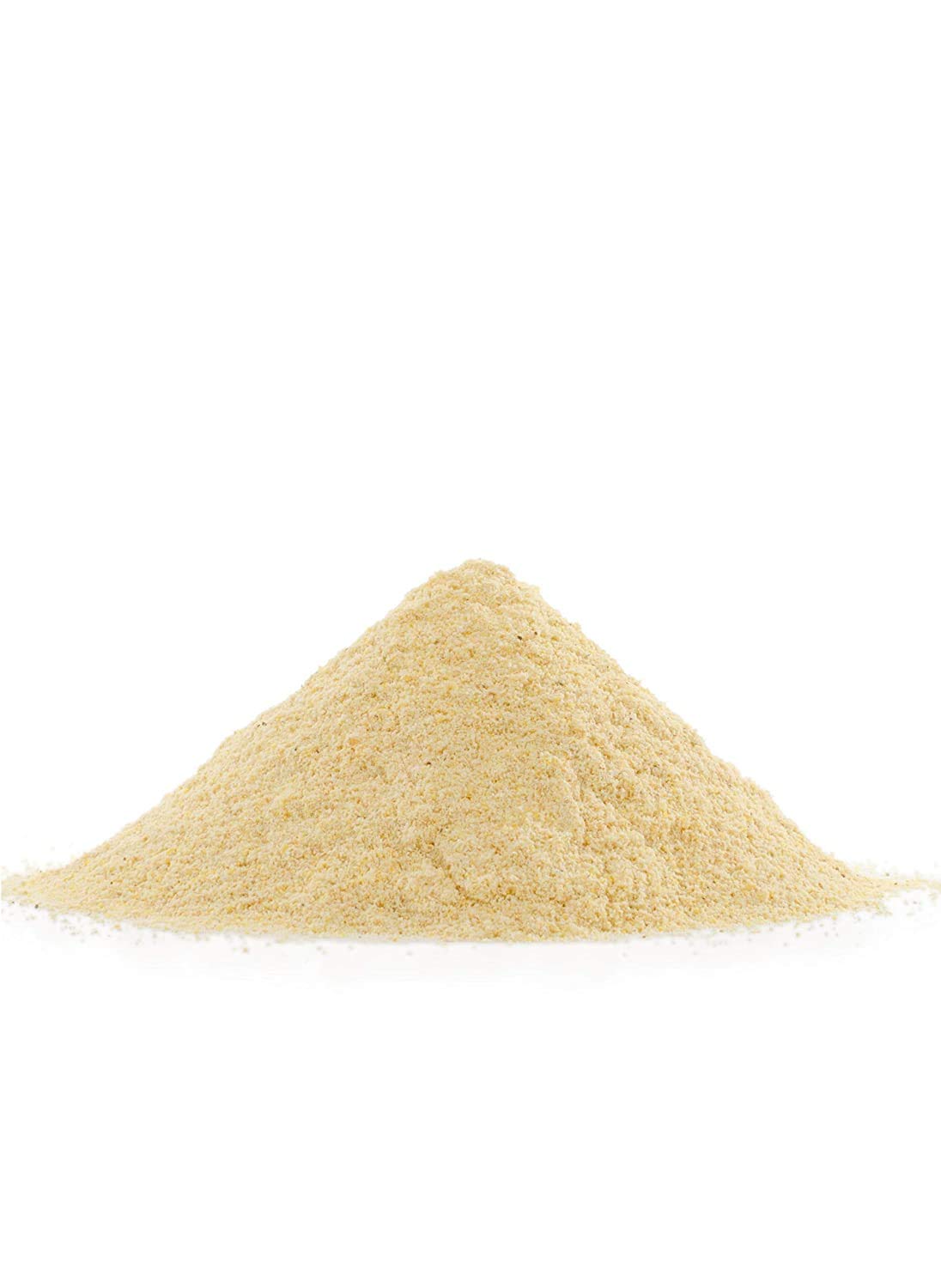 Bob's Red Mill corn flour beside kitchen scale demonstrating 22-ounce portion